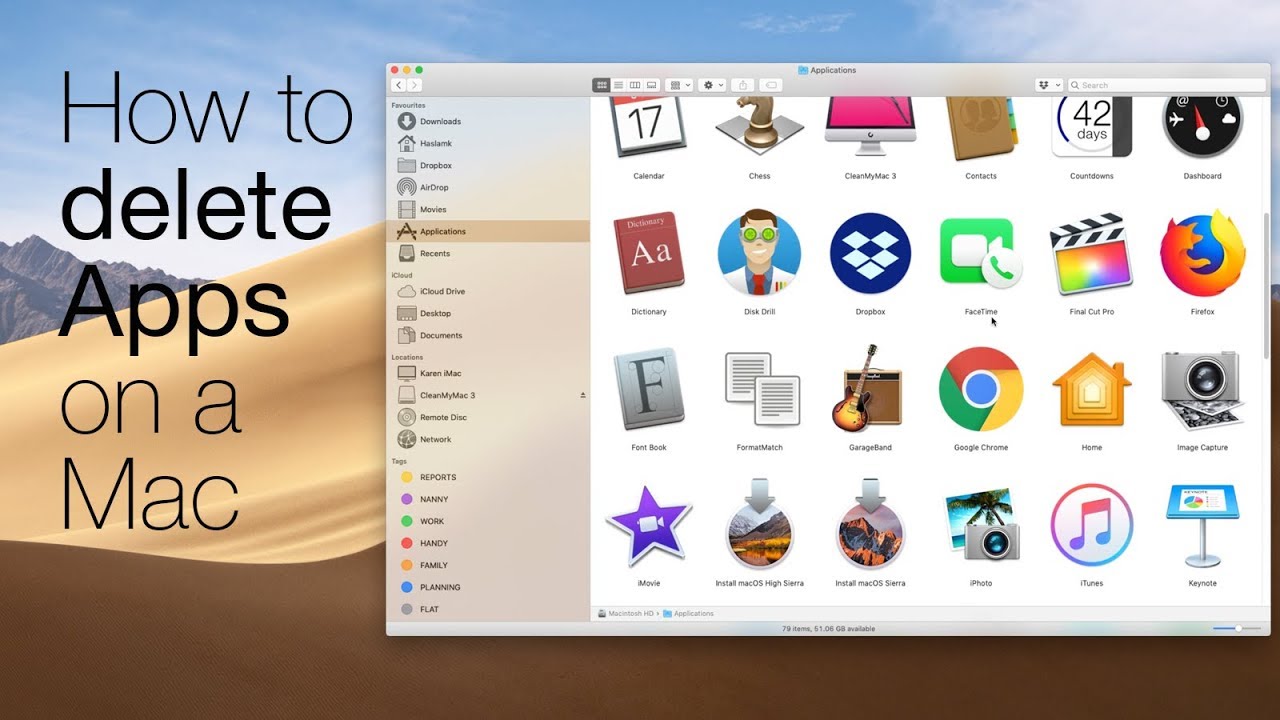 How to uninstall app on mac